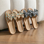 Pantoufles en lin d'été